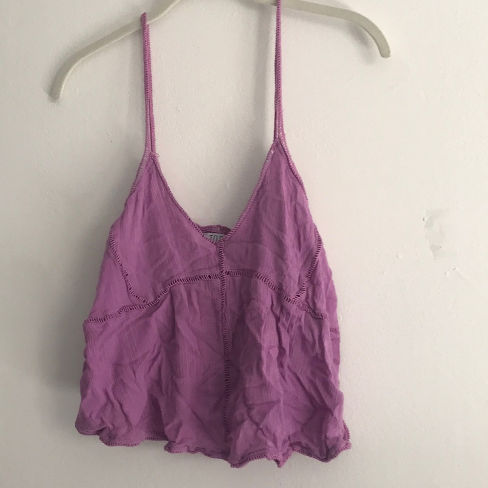 Purple crop top
